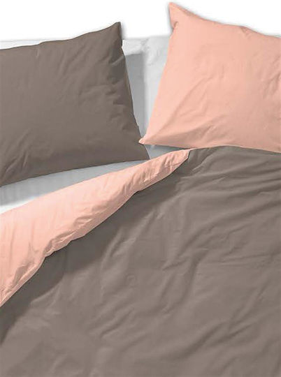 Vesta Home Πάπλωμα Μονό 160x230εκ. Micro Καφέ-Μπεζ 300 GSM 12.5 togs
