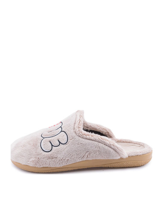 Winter Women's Slippers Beige