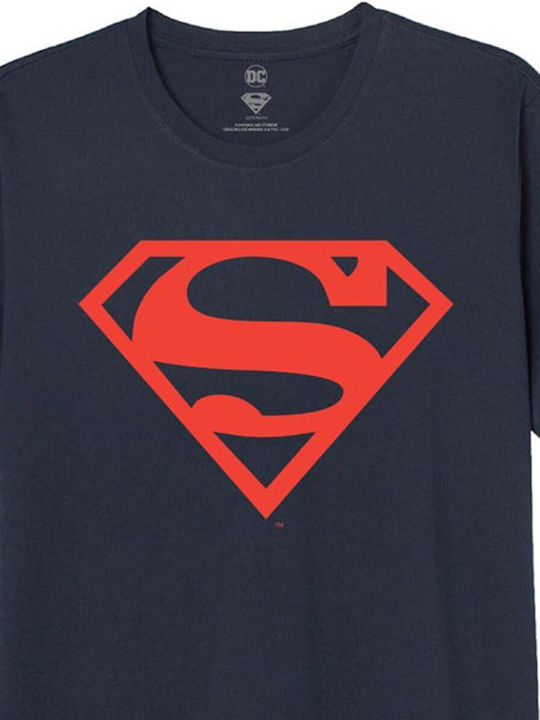 Cotton Division T-shirt Superman Blau Baumwolle