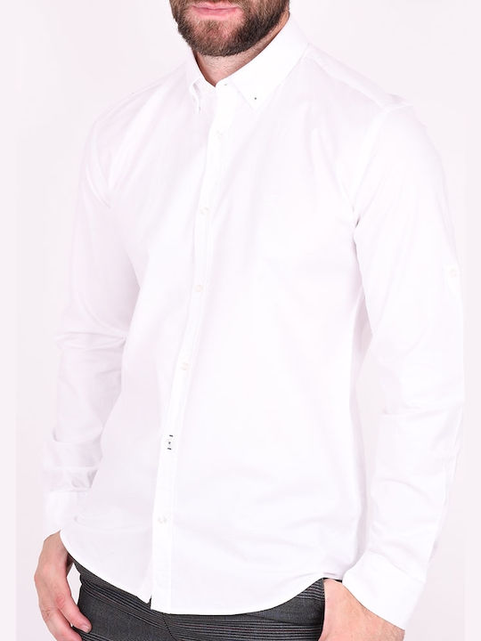 Zen And Zen Men's Shirt Long Sleeve White