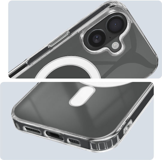 4smarts Magsafe Case Iphone 16 Shockproof 9h Tempered Glass Transparent