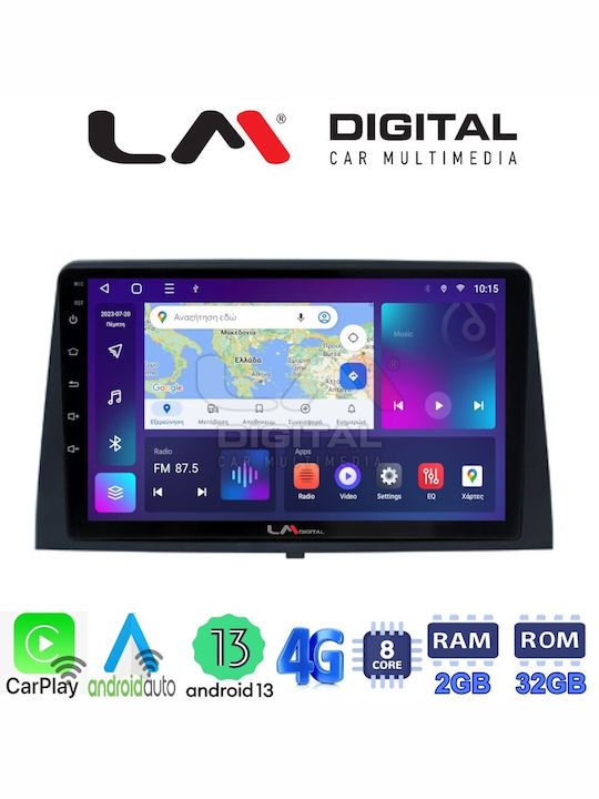 LM Digital Автомобилна Аудио Система (Блутут/USB/WiFi/GPS/Apple-Carplay/Android-Auto) с Екран 10"