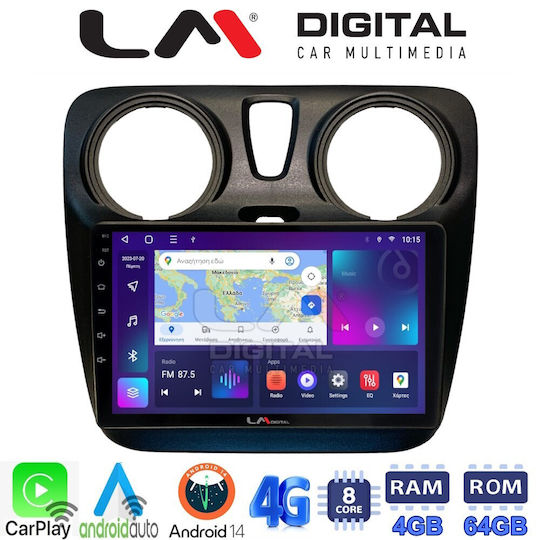 LM Digital Автомобилна Аудио Система (Блутут/USB/WiFi/GPS/Apple-Carplay/Android-Auto) с Тъчскрийн 9"