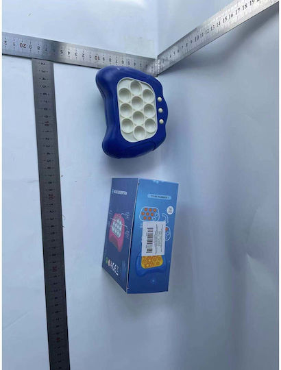 Pop It Game Flippy Console Interactive Game Stress Reliever Battery Operated Abs Silicone Blue 12 X 10 X 5.8 Cm