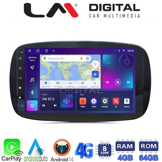 LM Digital Автомобилна Аудио Система (Блутут/USB/WiFi/GPS/Apple-Carplay/Android-Auto) с Екран 9"