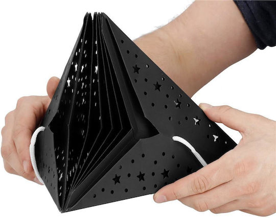 Paper Christmas Decorative Pendant Star 3x3cm Black