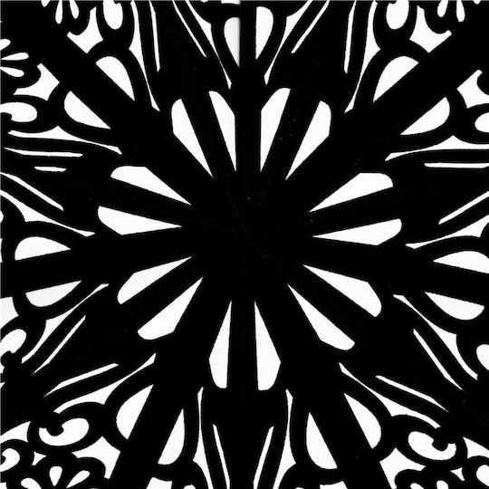 Weihnachtlicher Dekorativer Anhänger Stern Papier Schwarz 3x3cm 1Stück