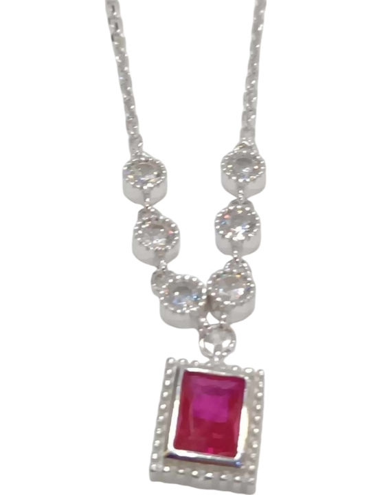 Prince Silvero Set with Necklace , Earrings & Ring from Silver with Stones