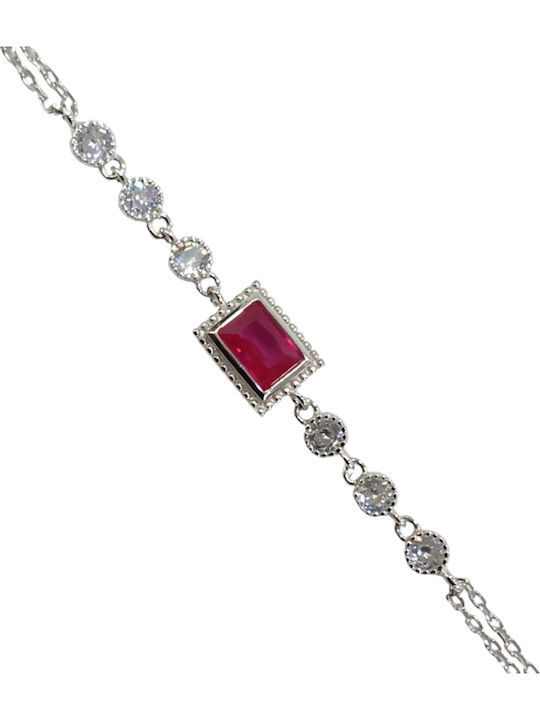 Prince Silvero Set with Necklace , Earrings & Ring from Silver with Stones