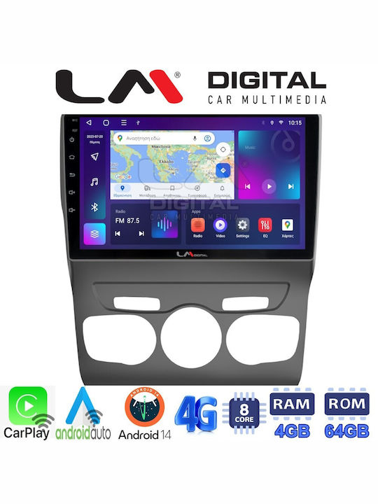 LM Digital Ηχοσύστημα Αυτοκινήτου για Citroen C4 / DS4 2011-2019 (Bluetooth/USB/WiFi/GPS/Apple-Carplay/Android-Auto) με Οθόνη Αφής 10"