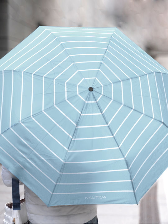 Nautica Automatic Umbrella Compact Light Blue