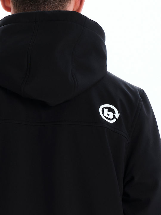 Jacke Bomber Winddicht Schwarz