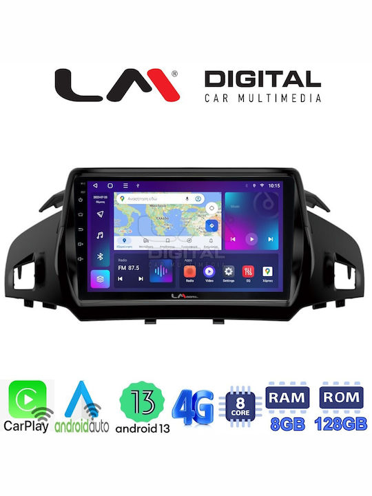 LM Digital Car Audio System for Ford Kuga / C-Max / Tourneo / Tourneo Courier 2013+ (Bluetooth/USB/AUX/WiFi/GPS/Apple-Carplay/Android-Auto) with Touch Screen 9"