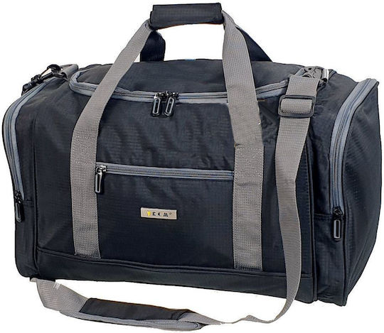 RCM Sack Reise 38lt Schwarzes Stoff Μ50xΠ28xΥ28εκ.