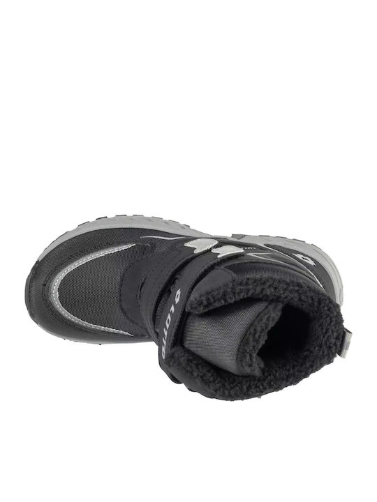 Kinder Wanderschuhe mit Klettverschluss Schwarz ->