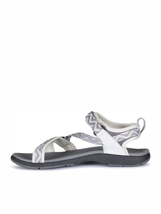 Flache Sandalen für Damen in Gray Farbe