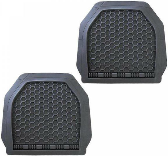 Autoline Rear Mats Universal Tray Type 2pcs from Rubber Black