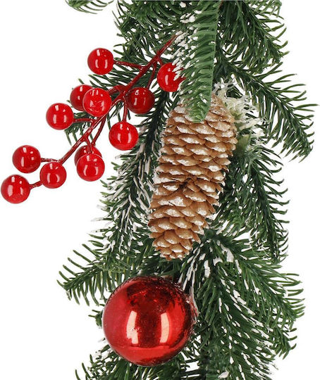 Lighted Christmas Garland Green 150x3cm 1pc