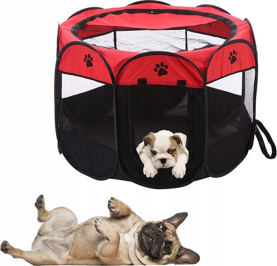 Klappbares Hundepark 70x34x70cm Schwarz