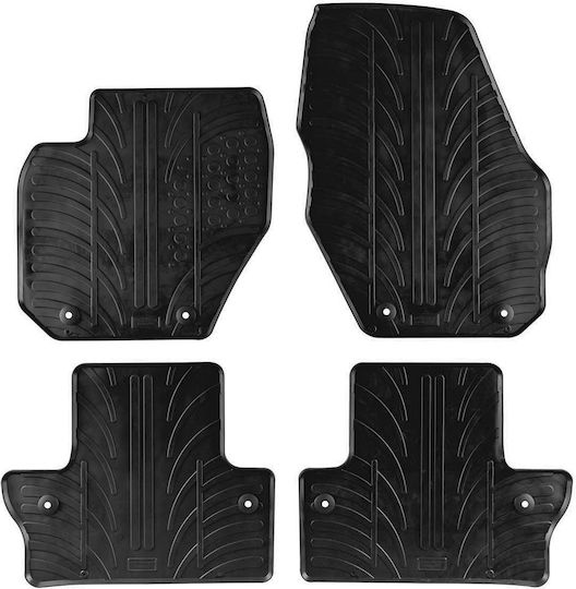 Gledring Set of Front and Rear Mats 4pcs for Volvo V60 2010 Black