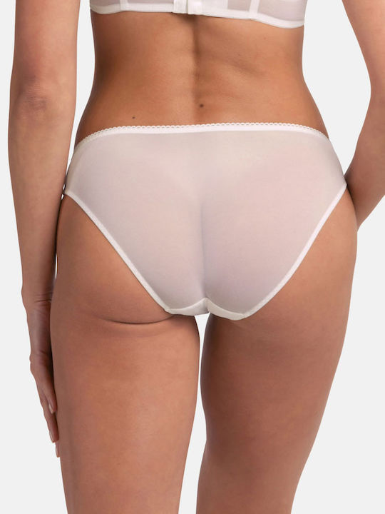 Brief Γυναικεία Slip 2Pack με Δαντέλα Μαύρο - Λευκό