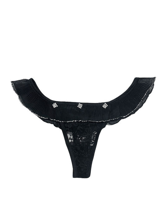 Femei Șir de caractere 2Pack Negre
