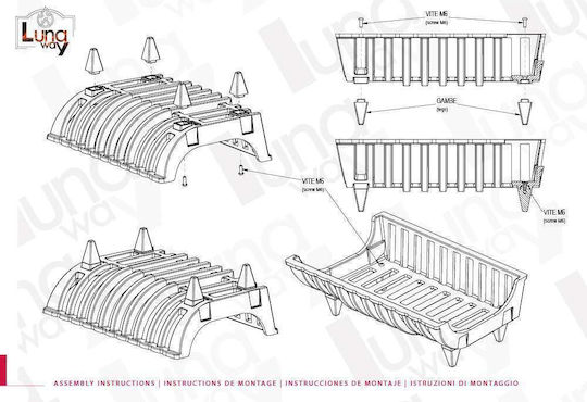 Lunaway Cast Iron Fireplace Grate 42.5x28.5cm