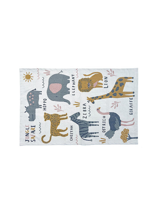 Kids Rug Cotton Multicolor 75x120cm