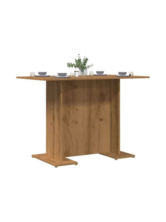Table Dining Room Wooden Oak 110x60x75cm