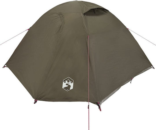 vidaXL Camping Tent Brown for 3 People 270x205x125cm