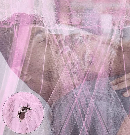 Double Camping Mosquitos Nest Pink 260x270x36cm