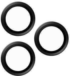 PanzerGlass Hoops Ceramic Optic Rings Προστασία Κάμερας Tempered Glass Μαύρο για το iPhone 16 Pro, iPhone 16 Pro Max