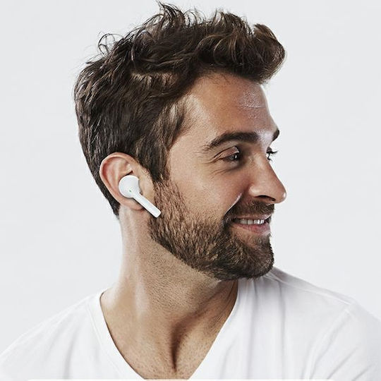 Awei T12 In ear Bluetooth хендсфри Слушалки с Кутийка за Зареждане Бял