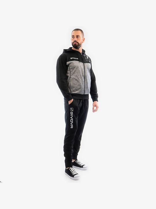 Givova Tuta Visa Sweat Set Black / Grey