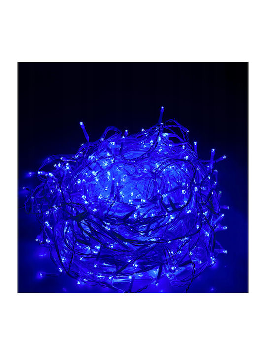 200 Λαμπάκια LED 8μ. Μπλε τύπου Κουρτίνα