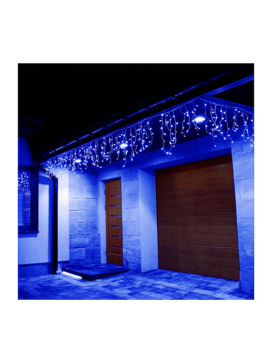 200 Λαμπάκια LED 8μ. Μπλε τύπου Κουρτίνα