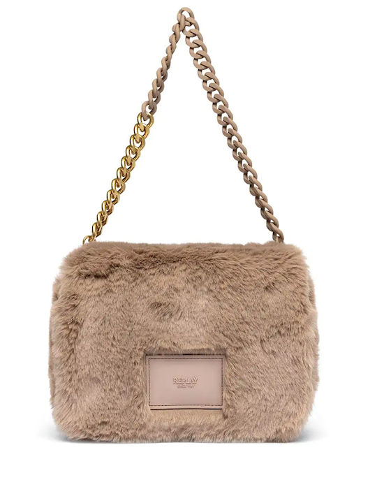 Replay Women's Bag Shoulder Beige