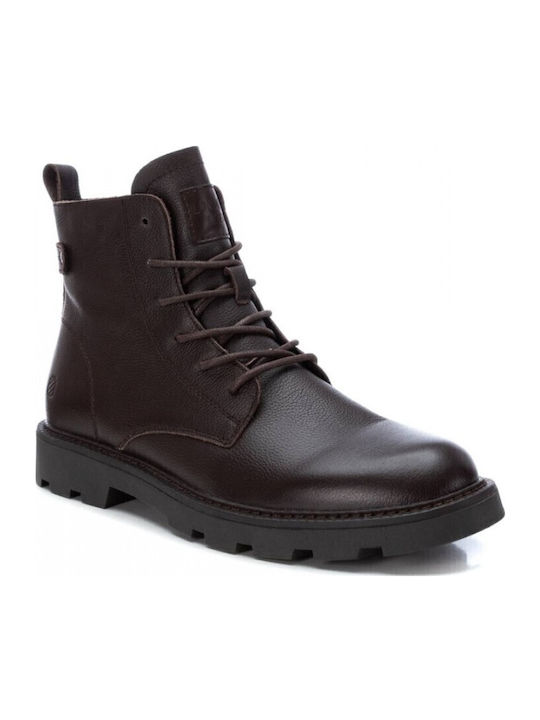 Leather Men's Boots Brown