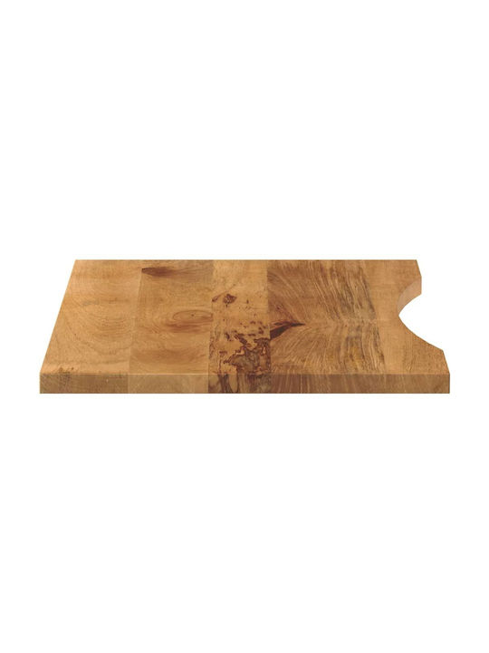 vidaXL Rectangular Office Desk Surface made of Solid Wood Mango 80x60x2.5cm 370214 1pcs