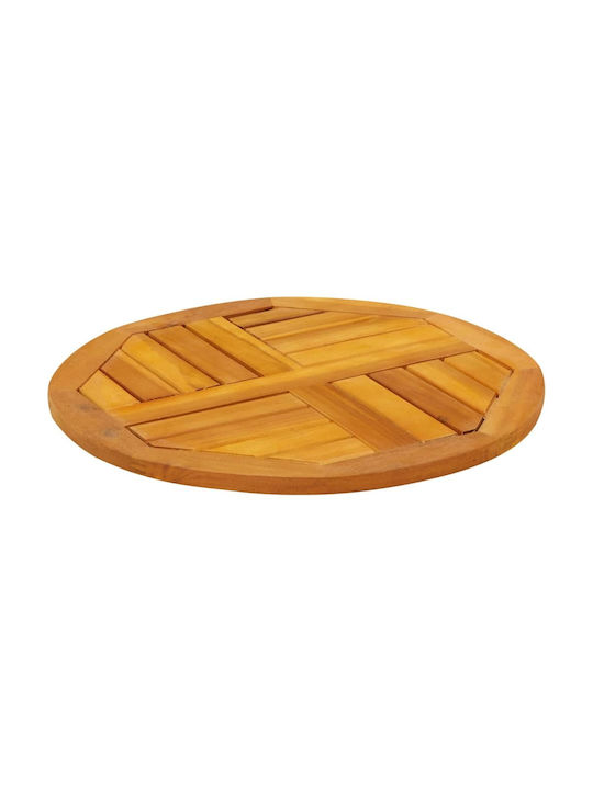 vidaXL Round Table Surface made of Solid Wood Acacia 50x50x2cm 4004247 1pcs