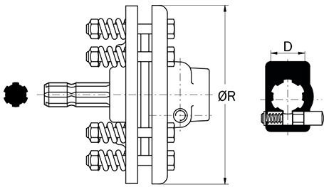 Shaft Clutch 0864 Lfm4 1-3/8 Z6 A-th R.200 Binacchi
