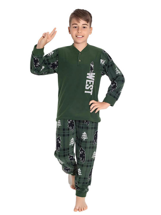 Esthisis Kids Pyjamas Winter Fleece Cypress