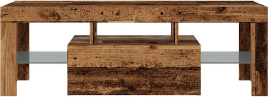 TV Stand with LED Lighting Brown M120xD40xH40cm