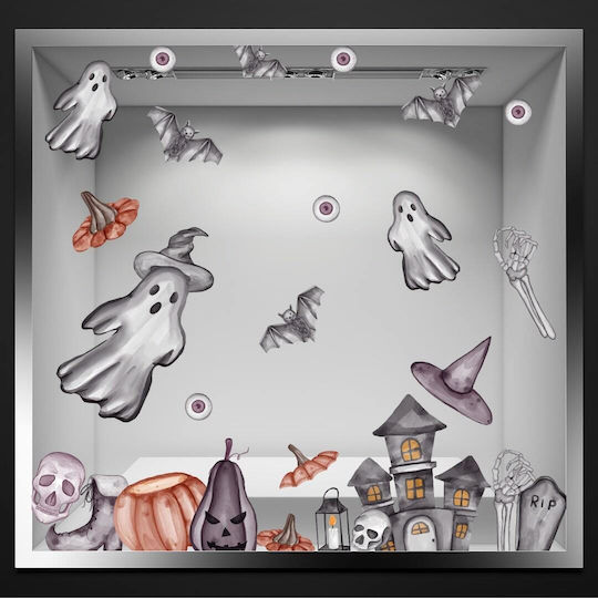 Halloween Βιτρίνα Στοιχειωμένο Σπίτι