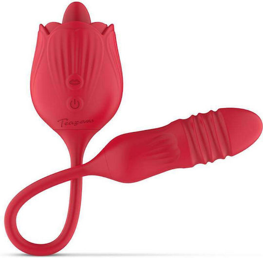 Teazers Vibrator With Thrusting Dildo For Her Двойна Вибратор 3.5см Розов