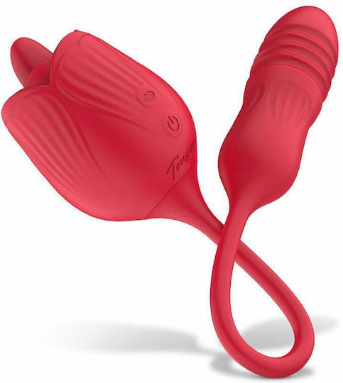 Teazers Vibrator With Thrusting Dildo For Her Двойна Вибратор 3.5см Розов