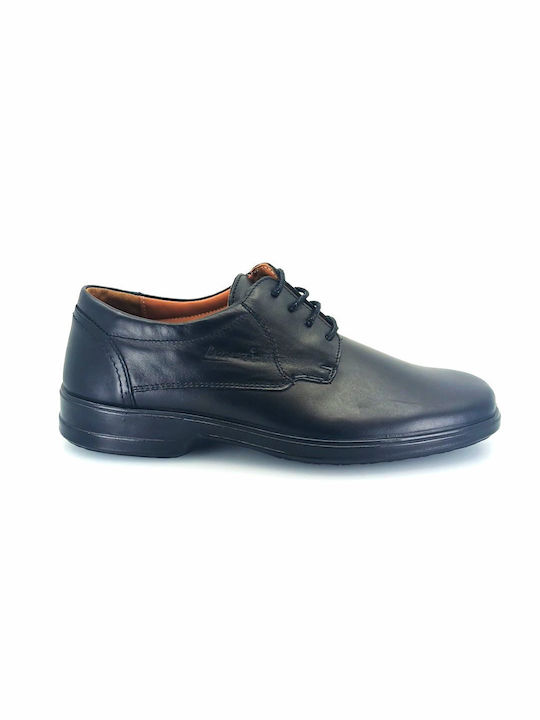 Boxer Men's Leather Casual Shoes Black