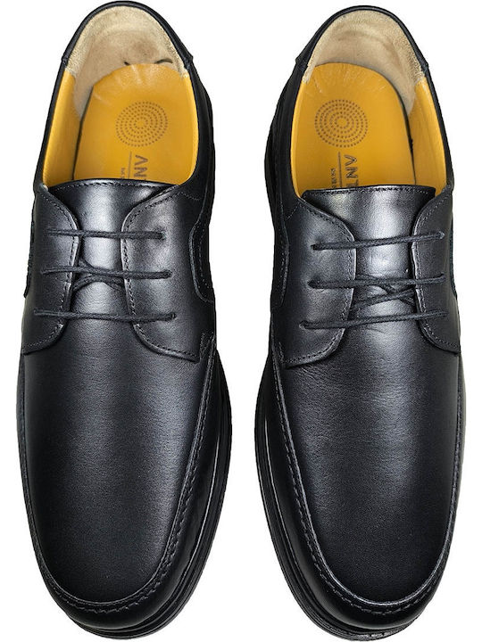 Leder Herren Freizeitschuhe Schwarz