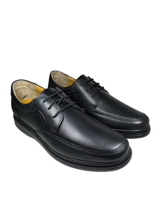 Leder Herren Freizeitschuhe Schwarz