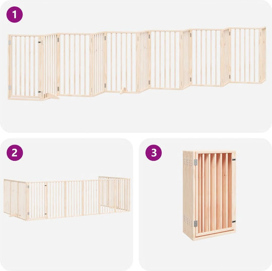 vidaXL Divider Dog in White Color 600 x 90cm